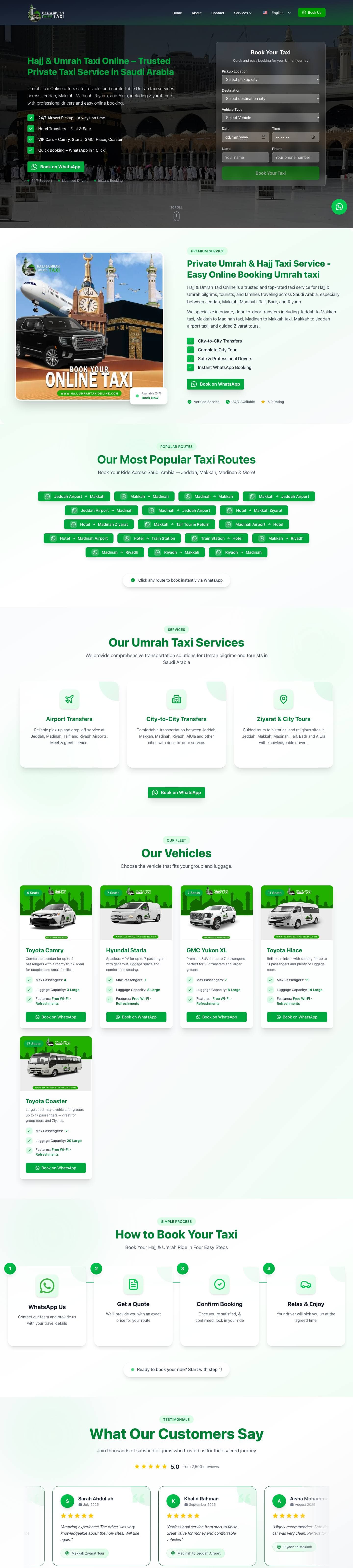 Hajj & Umrah Taxi Online screenshot
